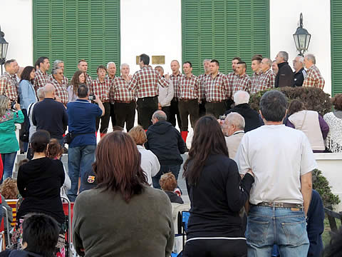 El coro italiano “Genzinella” en la Reserva Parque Luro