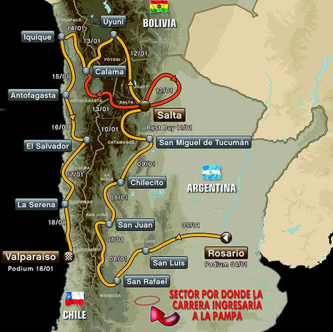 Rally Dakar Argentina - Bolivia - Chile - 2014